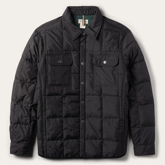 Men Jackets Stetson Crushable Black Parachute Jacket Black