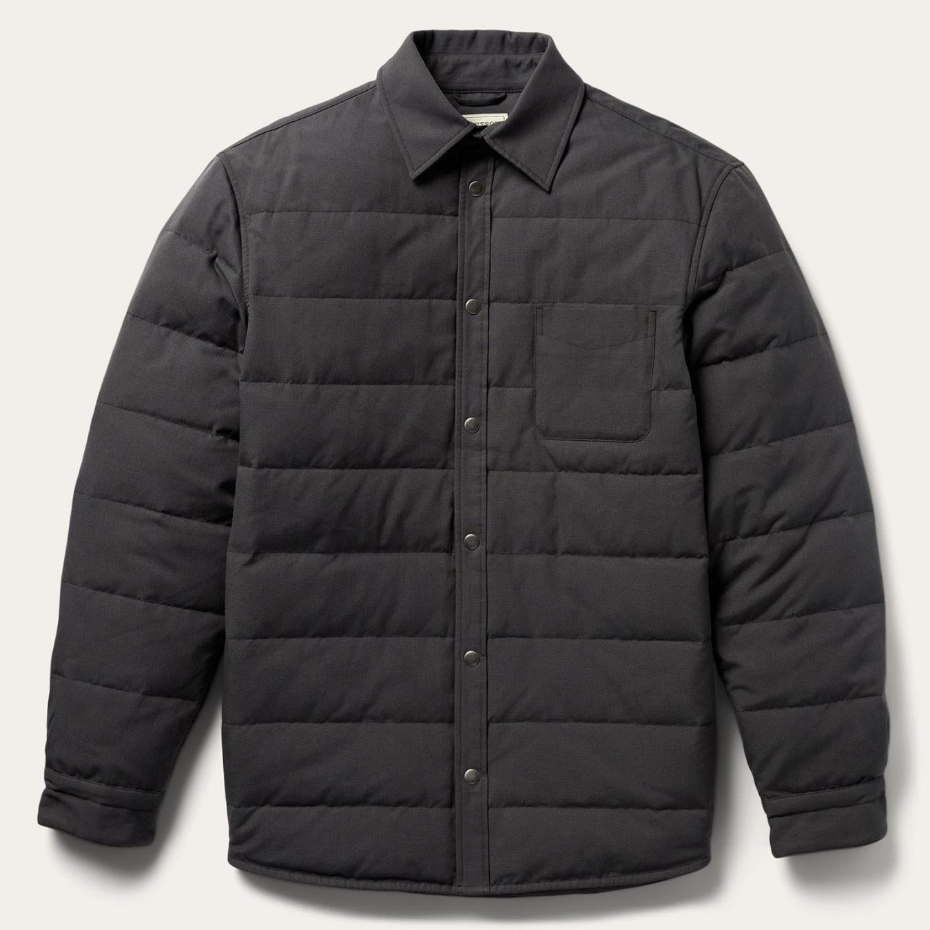 Men Jackets Stetson Grey Down Jacket Grey