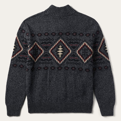 Men Jackets Stetson Horizontal Aztec Cardigan Grey