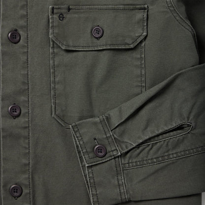 Men Jackets Stetson Stretch Canvas Jac-Shirt Green