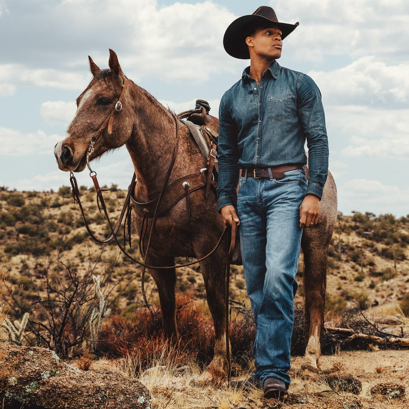 Men Modern Cut Stetson 1312 Modern Fit Jean Blue