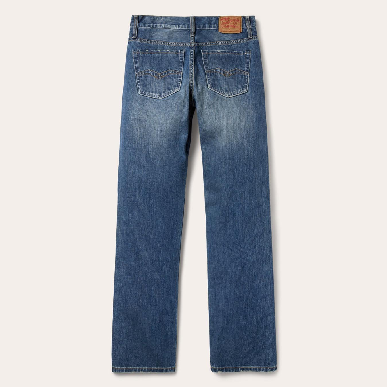 Men Modern Cut Stetson 1312 Modern Fit Jean Blue