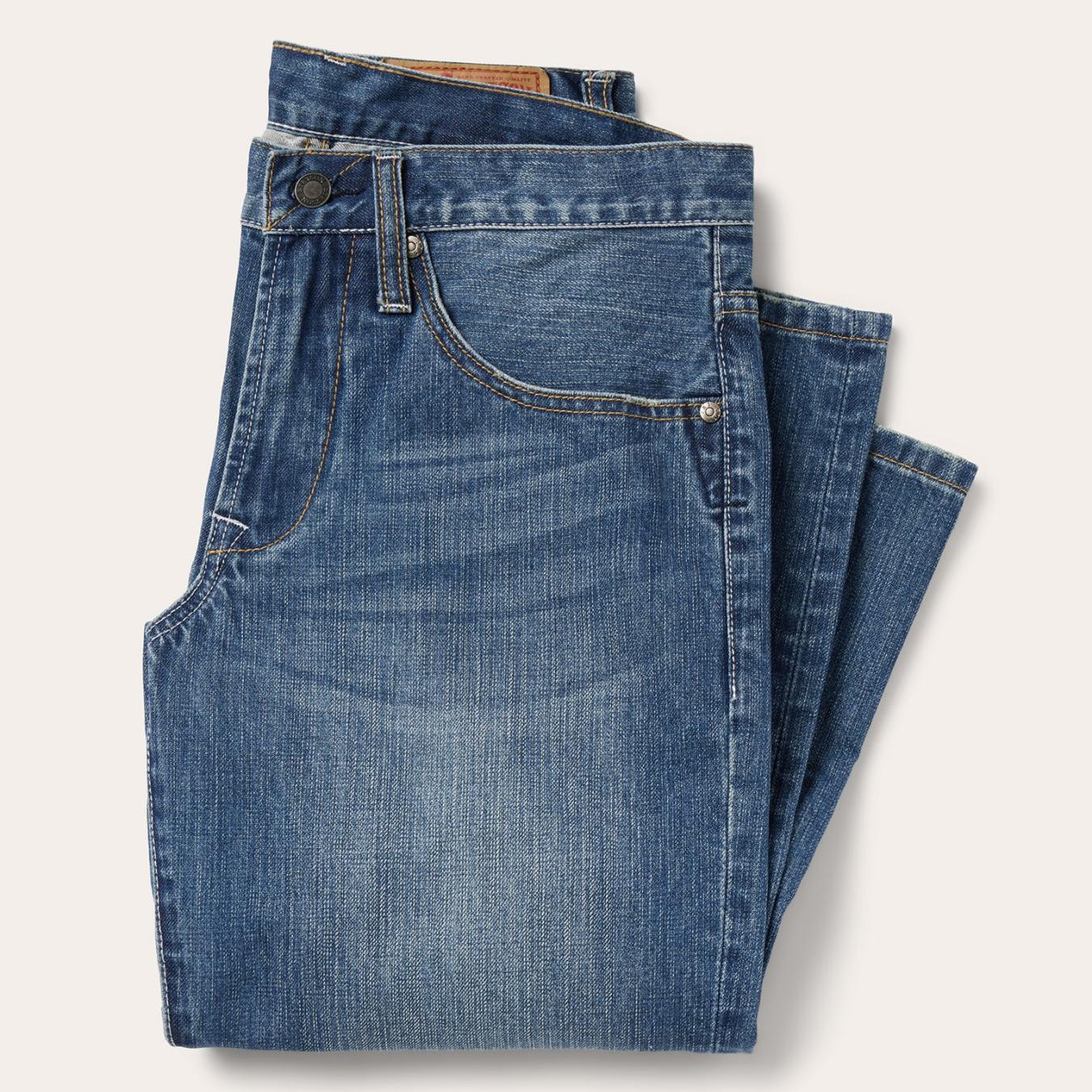 Men Modern Cut Stetson 1312 Modern Fit Jean Blue