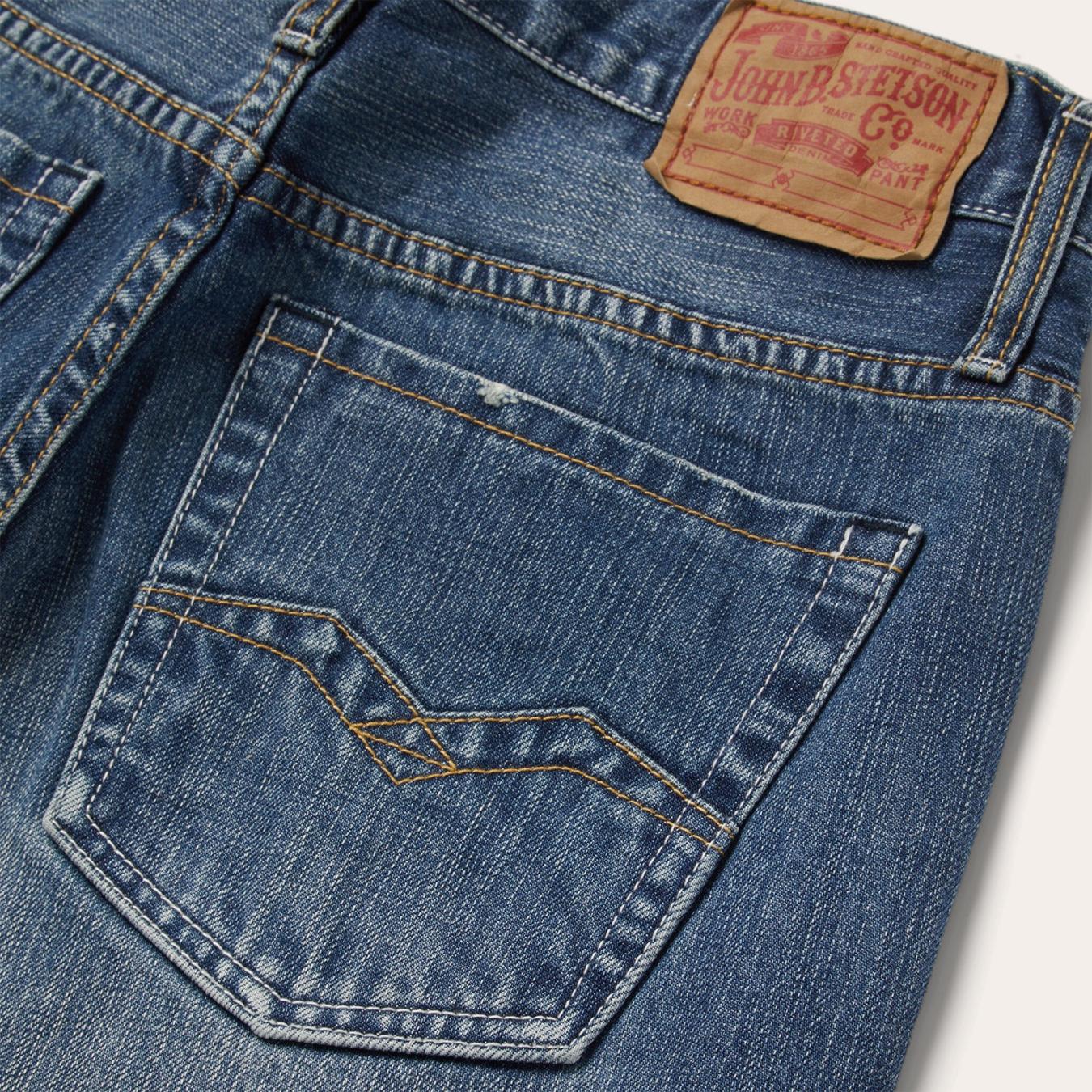 Men Modern Cut Stetson 1312 Modern Fit Jean Blue
