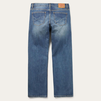 Men Modern Cut Stetson 1312 Modern Fit Jeans Blue