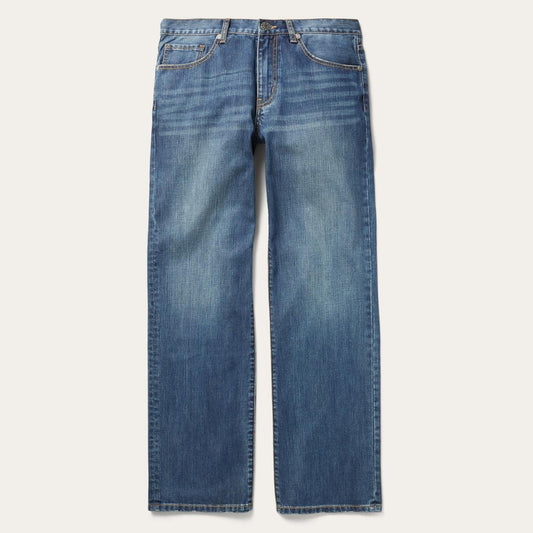 Men Modern Cut Stetson 1312 Modern Fit Jeans Blue