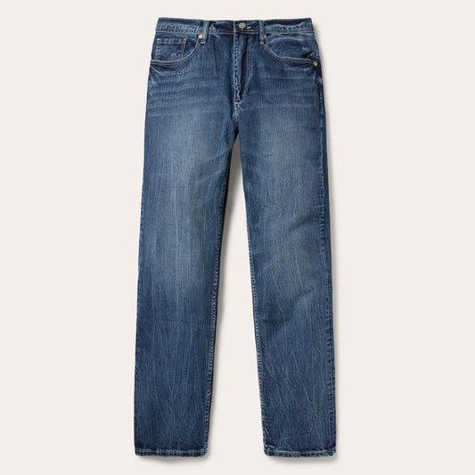 Men Modern Cut Stetson 1520 Fit Standard Straight Leg Jean Blue