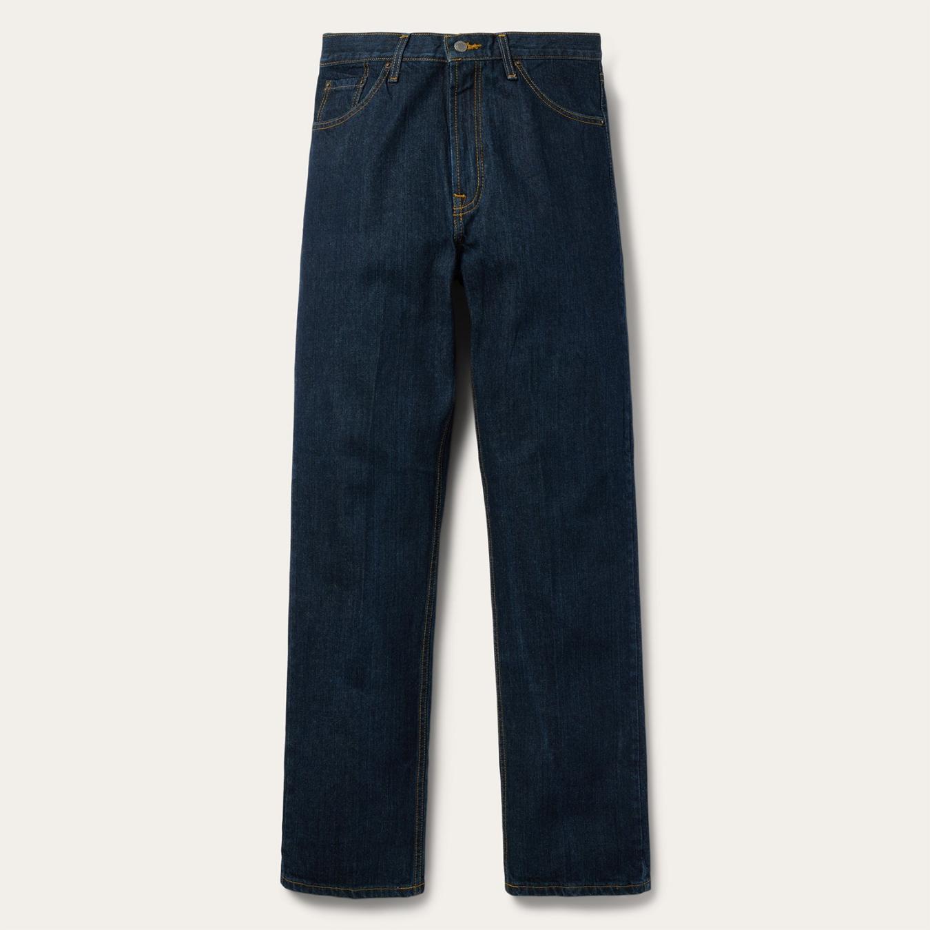 Men Modern Cut Stetson 1520 Fit Standard Straight Leg Jean Blue