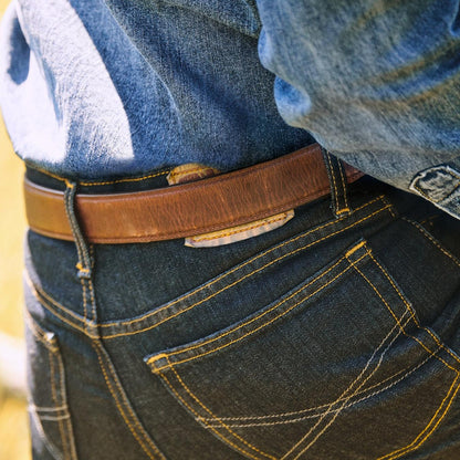 Men Modern Cut Stetson 1520 Fit Standard Straight Leg Jean Blue