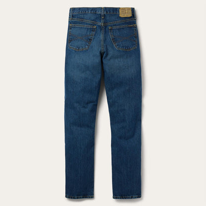 Men Modern Cut Stetson 1520 Fit Standard Straight Leg Jean Blue