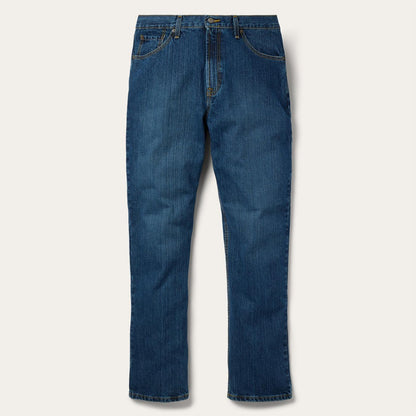 Men Modern Cut Stetson 1520 Fit Standard Straight Leg Jean Blue