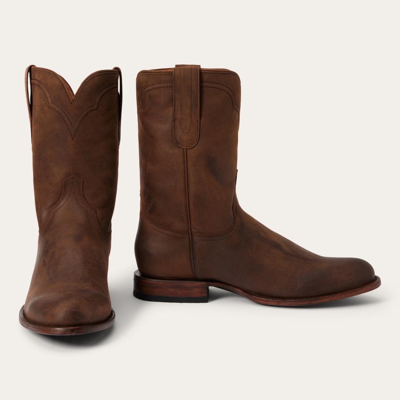 Men Ropers Stetson Cassidy Roper Boots Brown