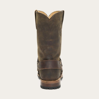 Men Ropers Stetson Puncher Harness Boot Brown
