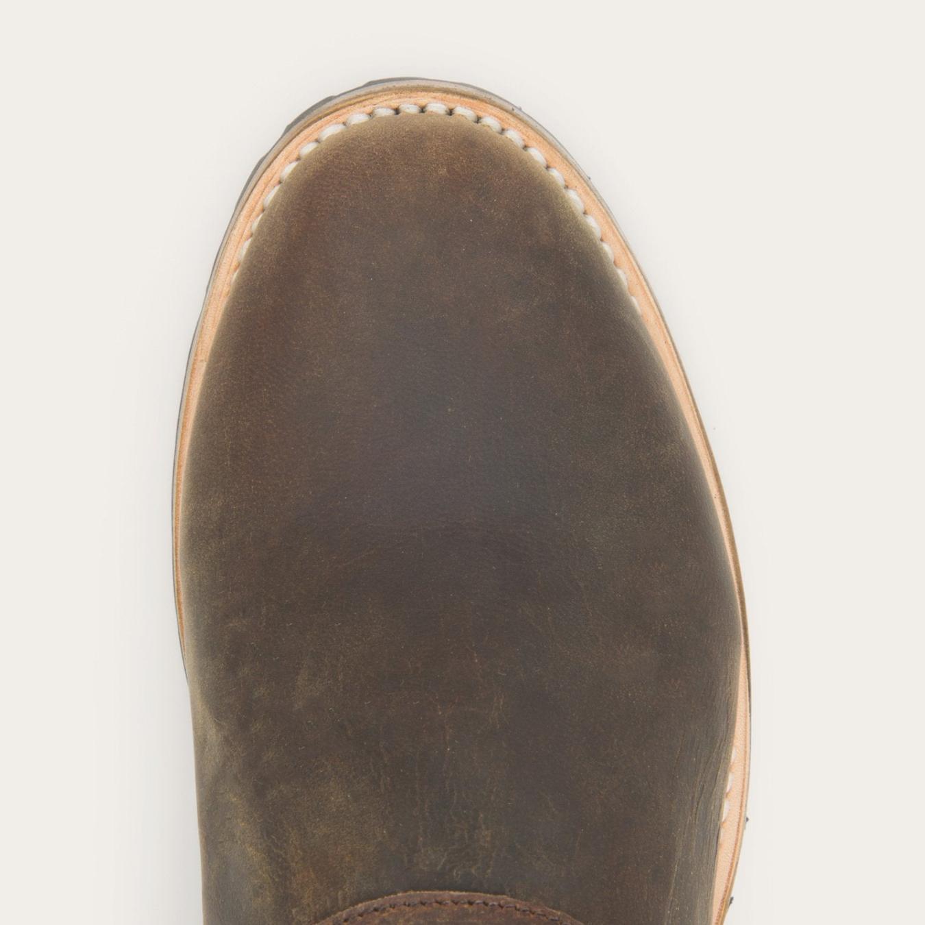 Men Ropers Stetson Puncher Harness Boot Brown
