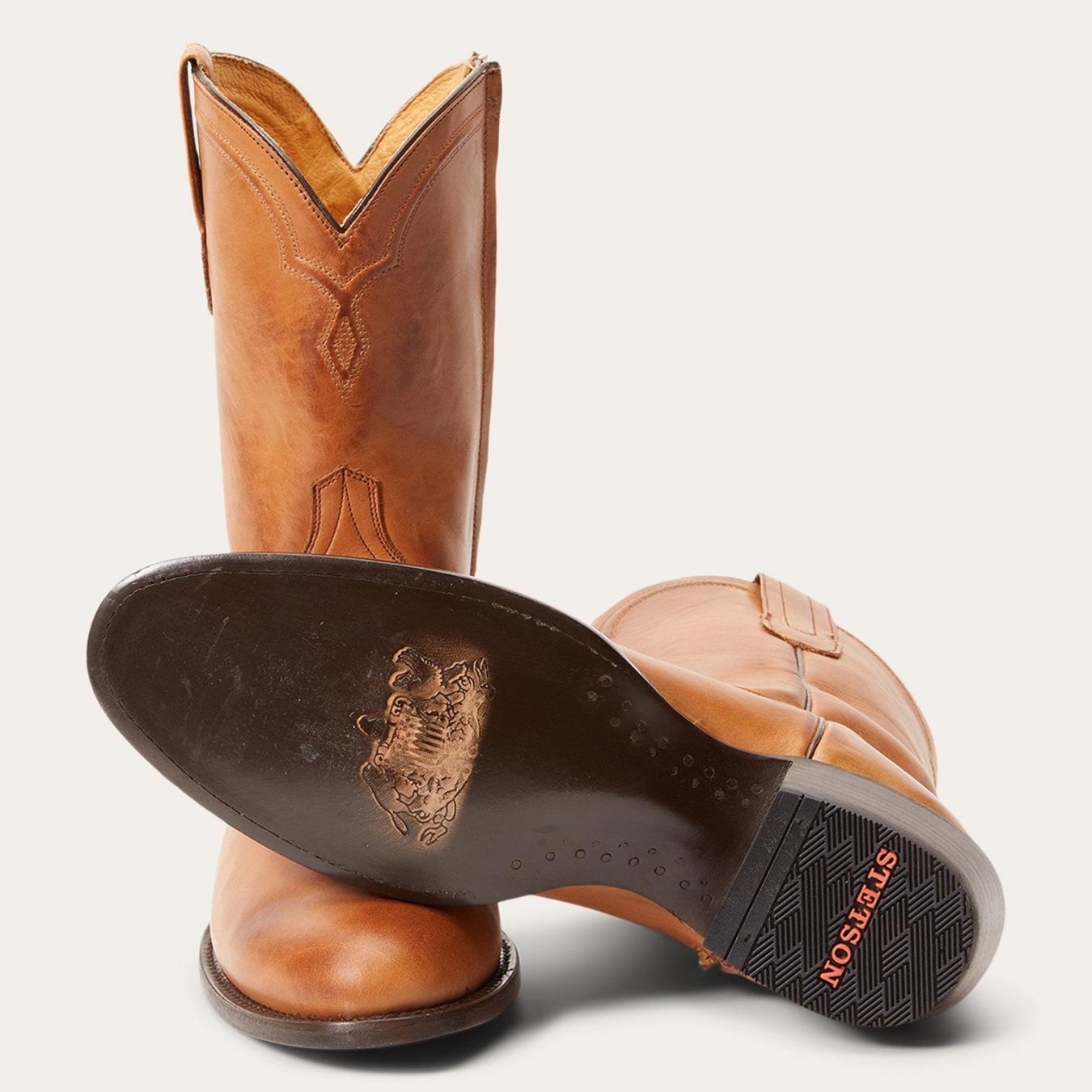 Men Ropers Stetson Rancher Zip Roper Brown