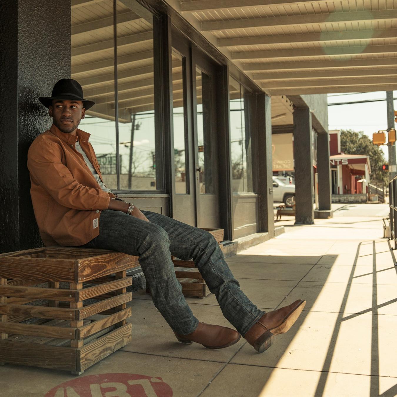 Men Ropers Stetson Rancher Zip Roper Burnished Cognac