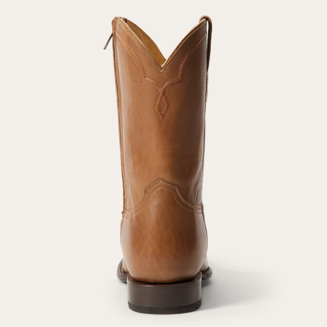 Men Ropers Stetson Rancher Zip Roper Burnished Tan