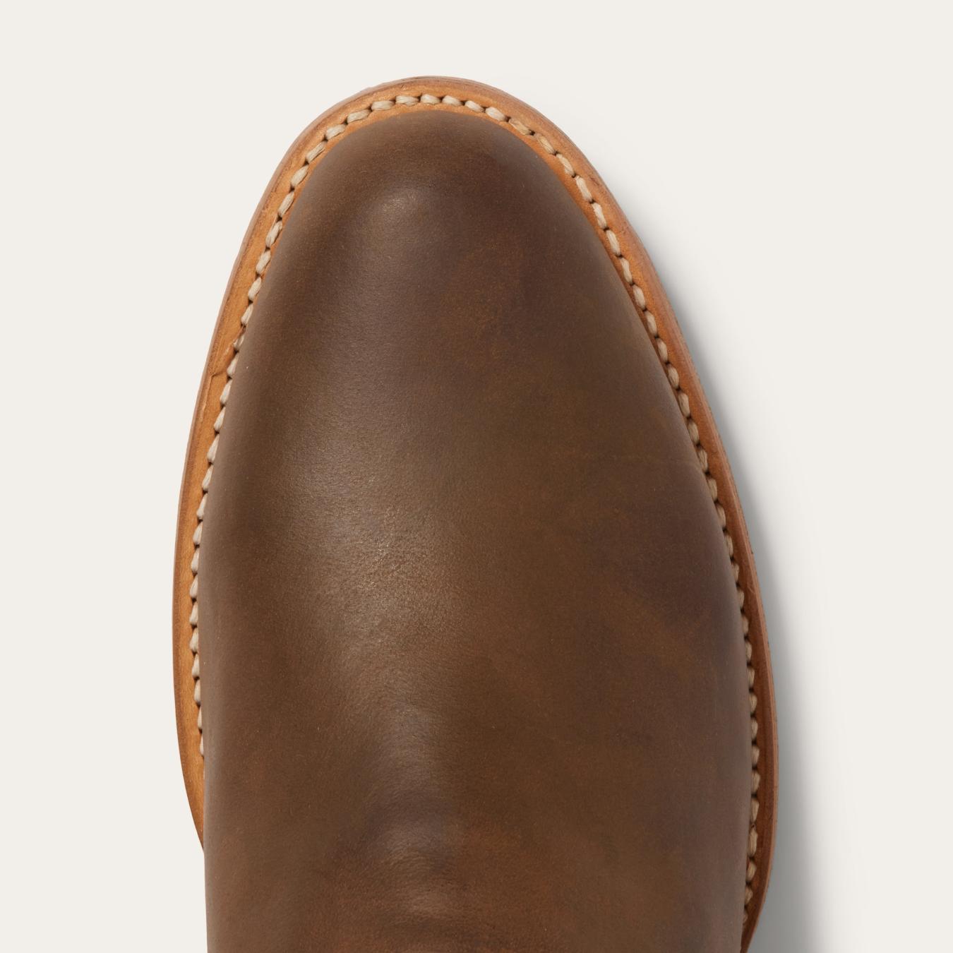 Men Ropers Stetson Rancher Zip Roper Oiled Brown