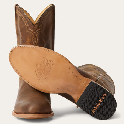 Men Ropers Stetson Rancher Zip Roper Oiled Brown