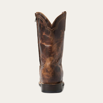 Men Ropers Stetson Rancher Zip Roper Oiled Cognac