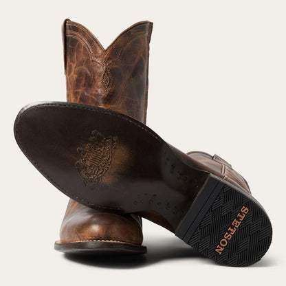 Men Ropers Stetson Rancher Zip Roper Oiled Cognac