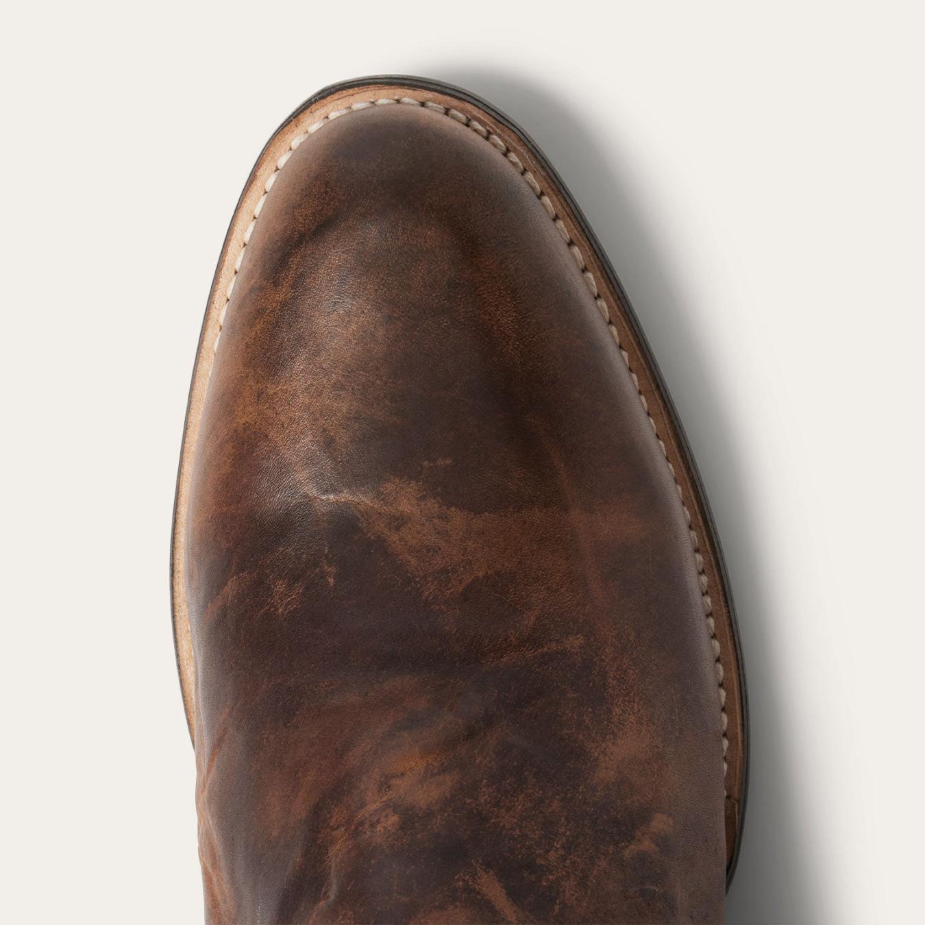 Men Ropers Stetson Rancher Zip Roper Oiled Cognac