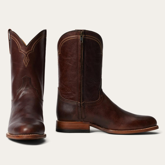 Men Ropers Stetson Rancher Zip Roper Oiled Oxblood