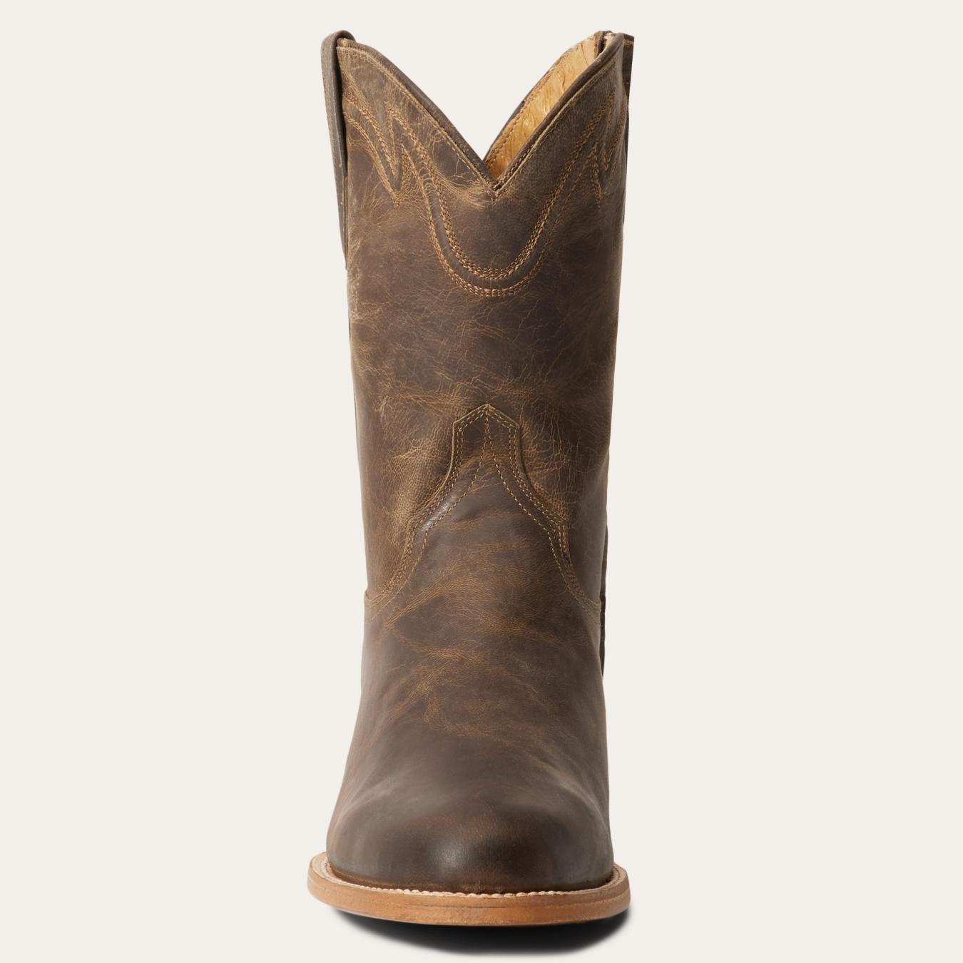 Men Ropers Stetson Rancher Zip Roper Oiled Walnut