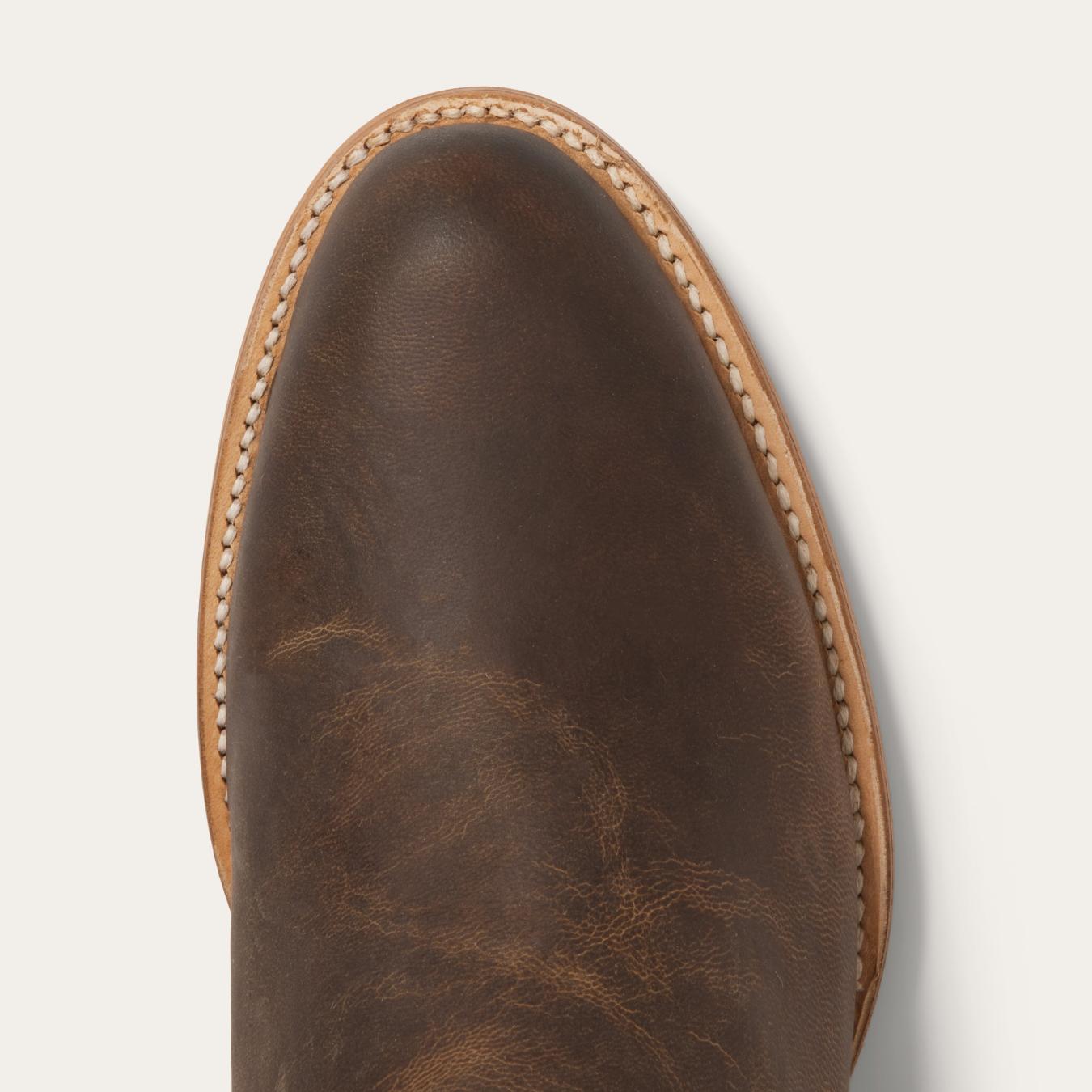 Men Ropers Stetson Rancher Zip Roper Oiled Walnut