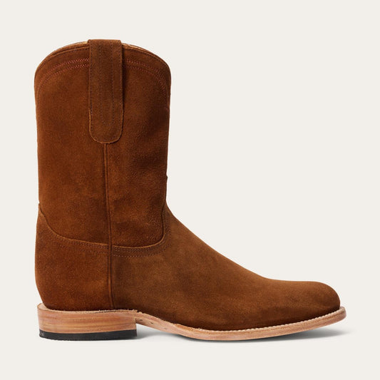 Men Ropers Stetson Rancher Zip Roper Suede Brown