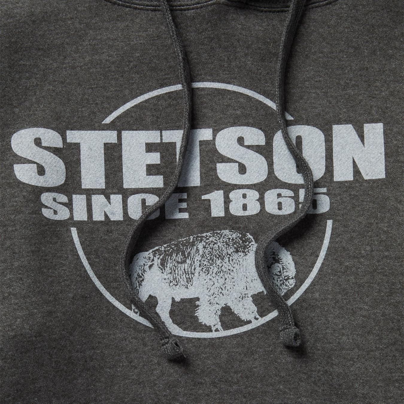 Men Sweaters & Hoodies Stetson Bison Hoodie Grey