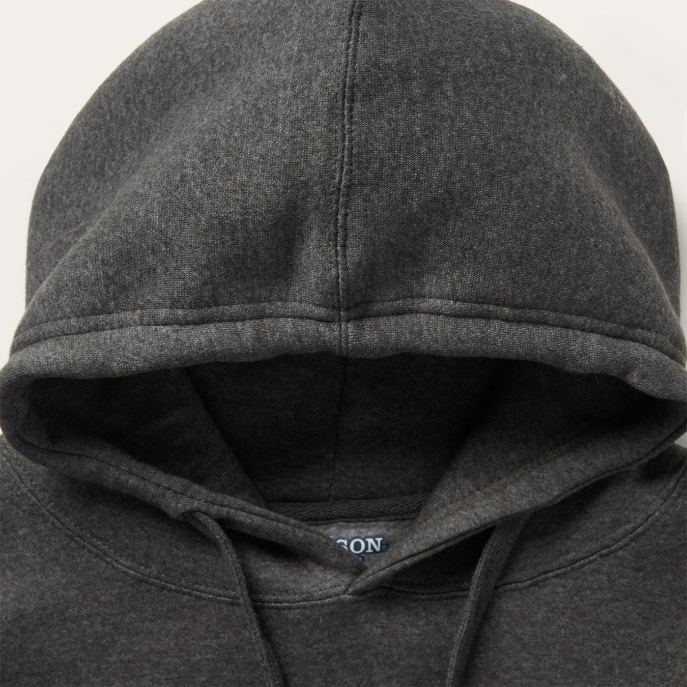 Men Sweaters & Hoodies Stetson Bison Hoodie Grey