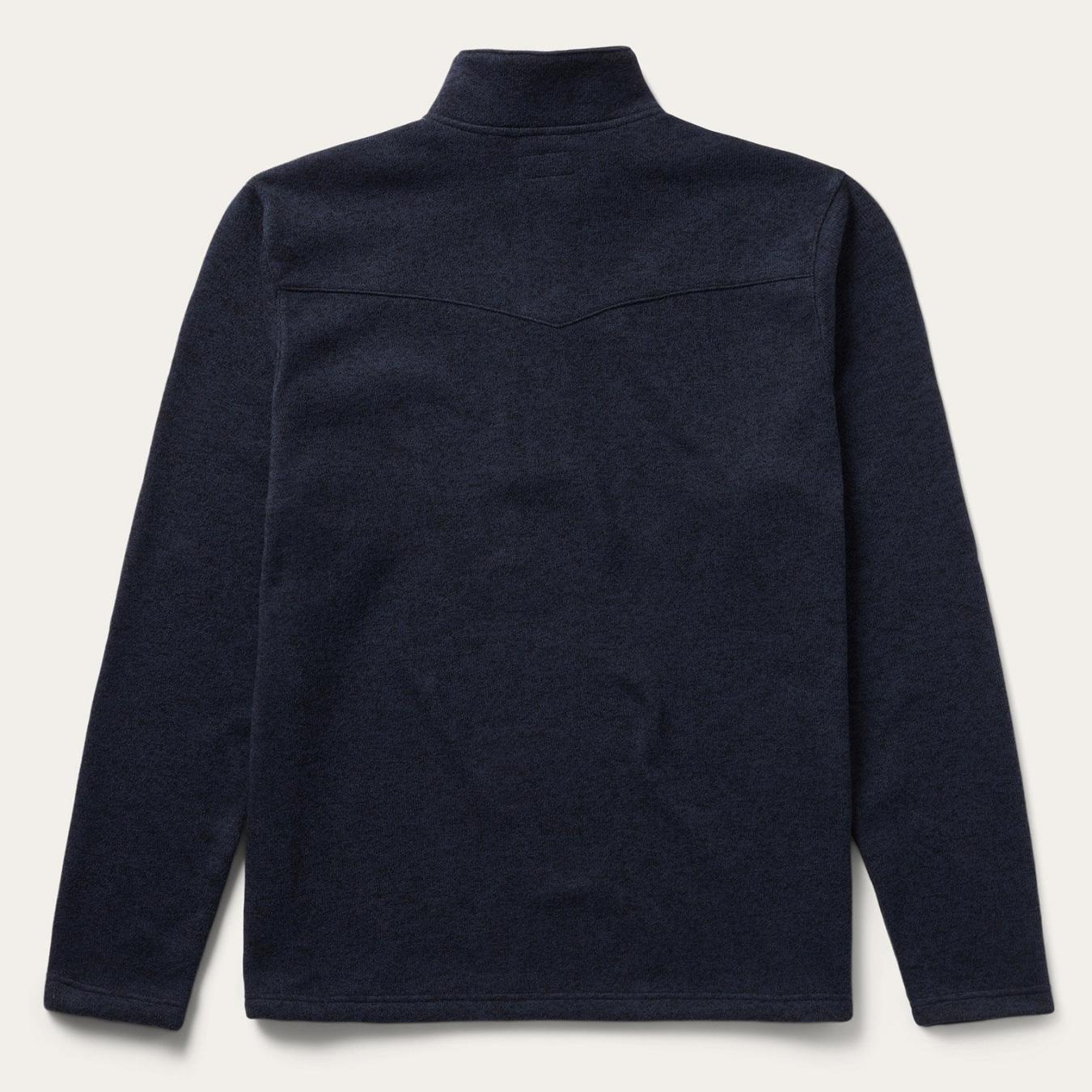 Men Sweaters & Hoodies Stetson Button-Front Blue Pullover Knit Sweater Blue