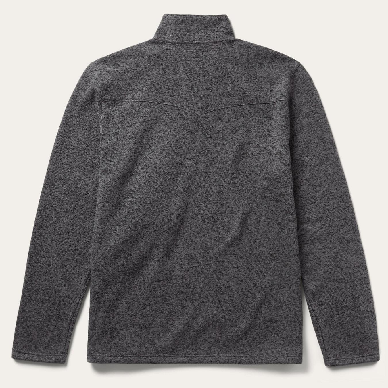Men Sweaters & Hoodies Stetson Button-Front Grey Pullover Knit Sweater Grey