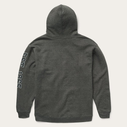 Men Sweaters & Hoodies Stetson Charcoal Heather Fleece Hooded Sweatshirt Grey