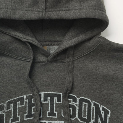 Men Sweaters & Hoodies Stetson Charcoal Heather Fleece Hooded Sweatshirt Grey