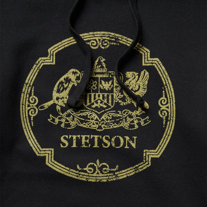 Men Sweaters & Hoodies Stetson Classic Crest Hooded Sweatshirt Black