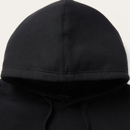 Men Sweaters & Hoodies Stetson Classic Crest Hooded Sweatshirt Black