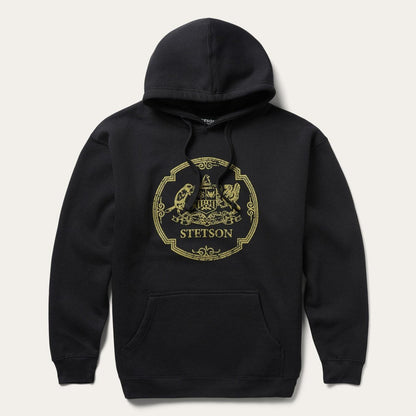 Men Sweaters & Hoodies Stetson Classic Crest Hooded Sweatshirt Black