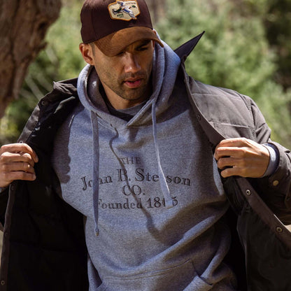 Men Sweaters & Hoodies Stetson John B. Co. Hooded Sweatshirt Grey