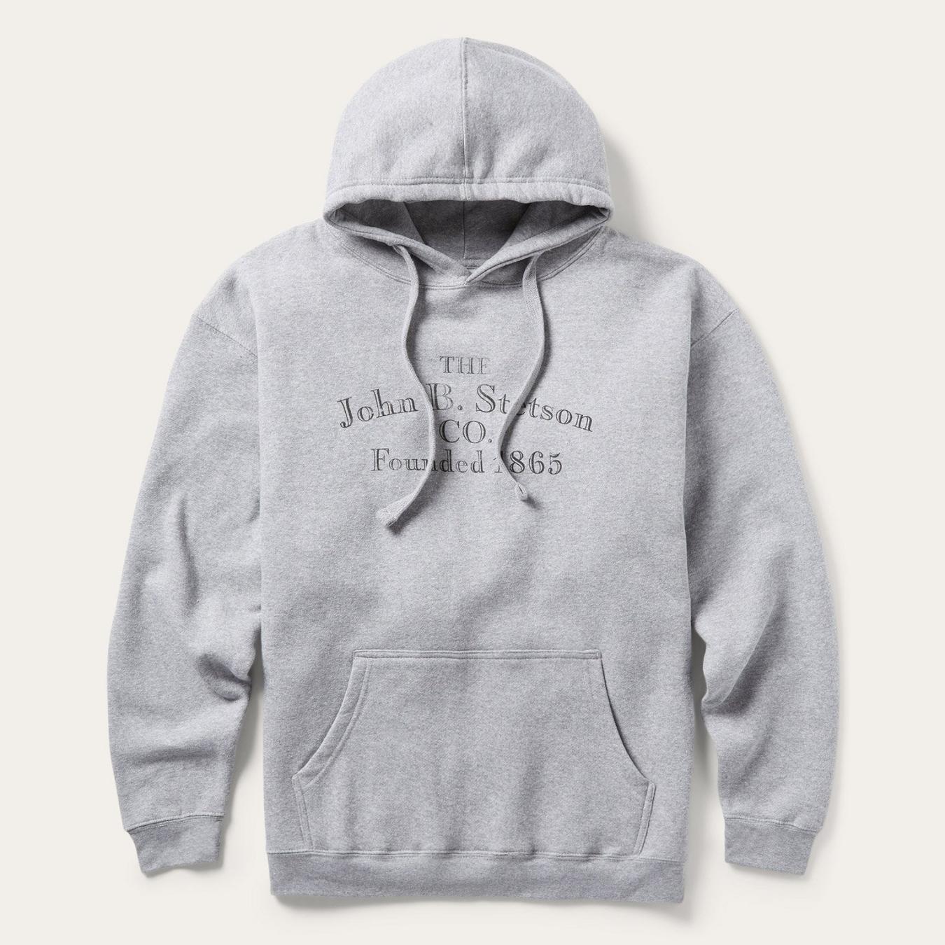Men Sweaters & Hoodies Stetson John B. Co. Hooded Sweatshirt Grey
