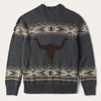 Men Sweaters & Hoodies Stetson Longhorn Cardigan Grey