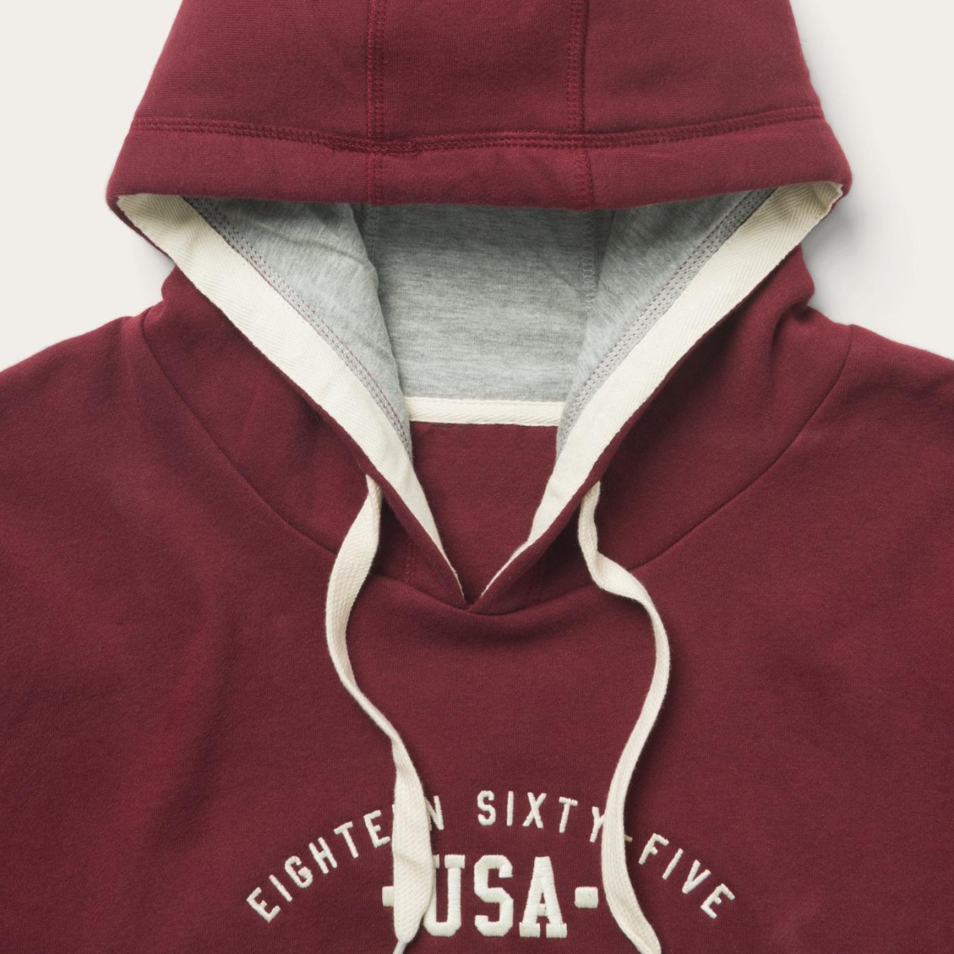Men Sweaters & Hoodies Stetson Stetson Hooded Sweatshirt Red