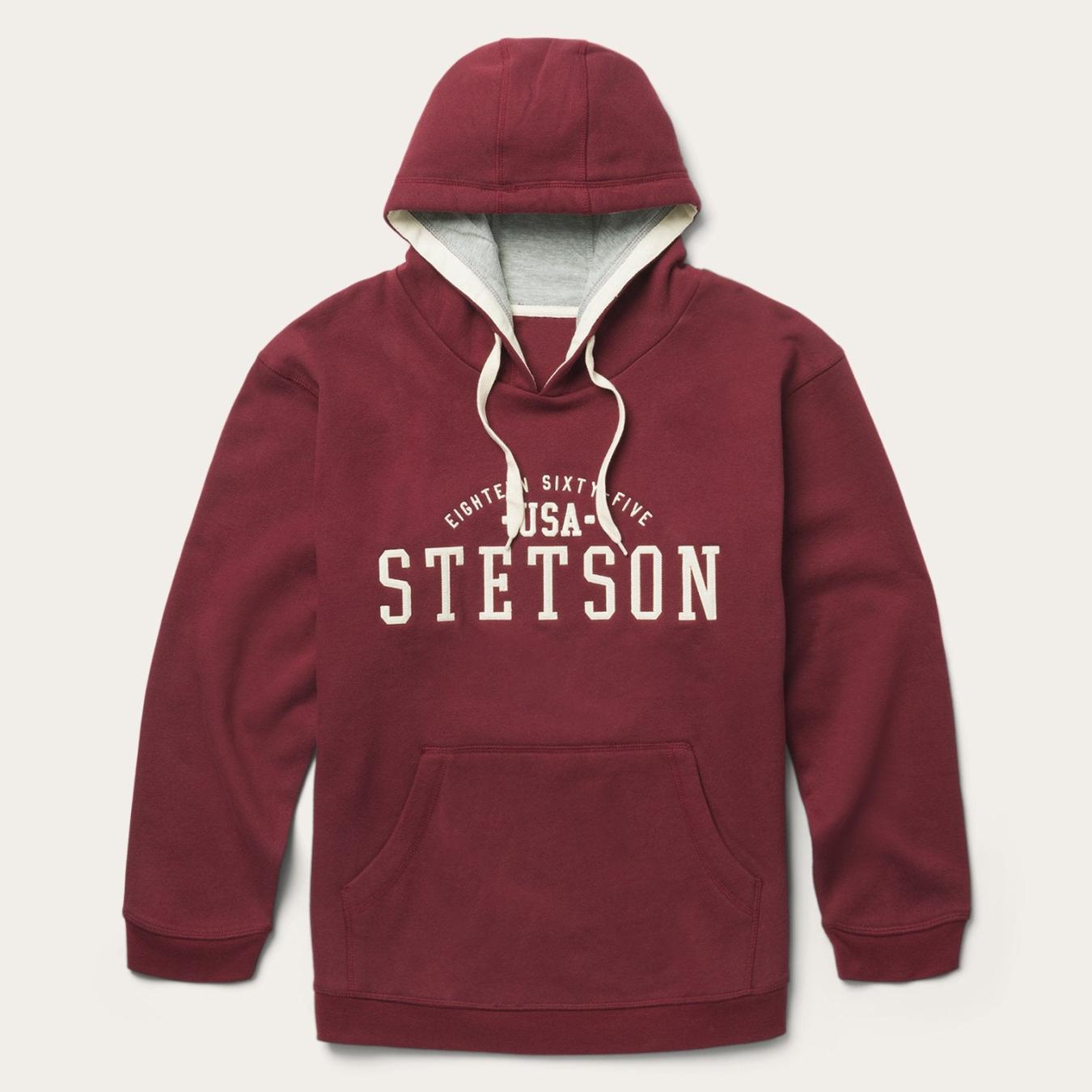 Men Sweaters & Hoodies Stetson Stetson Hooded Sweatshirt Red