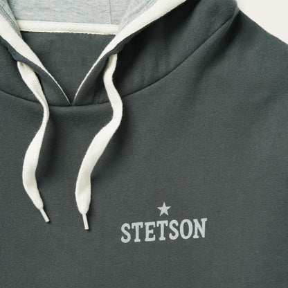 Men Sweaters & Hoodies Stetson Stetson Hoodie Star Left Chest Blue