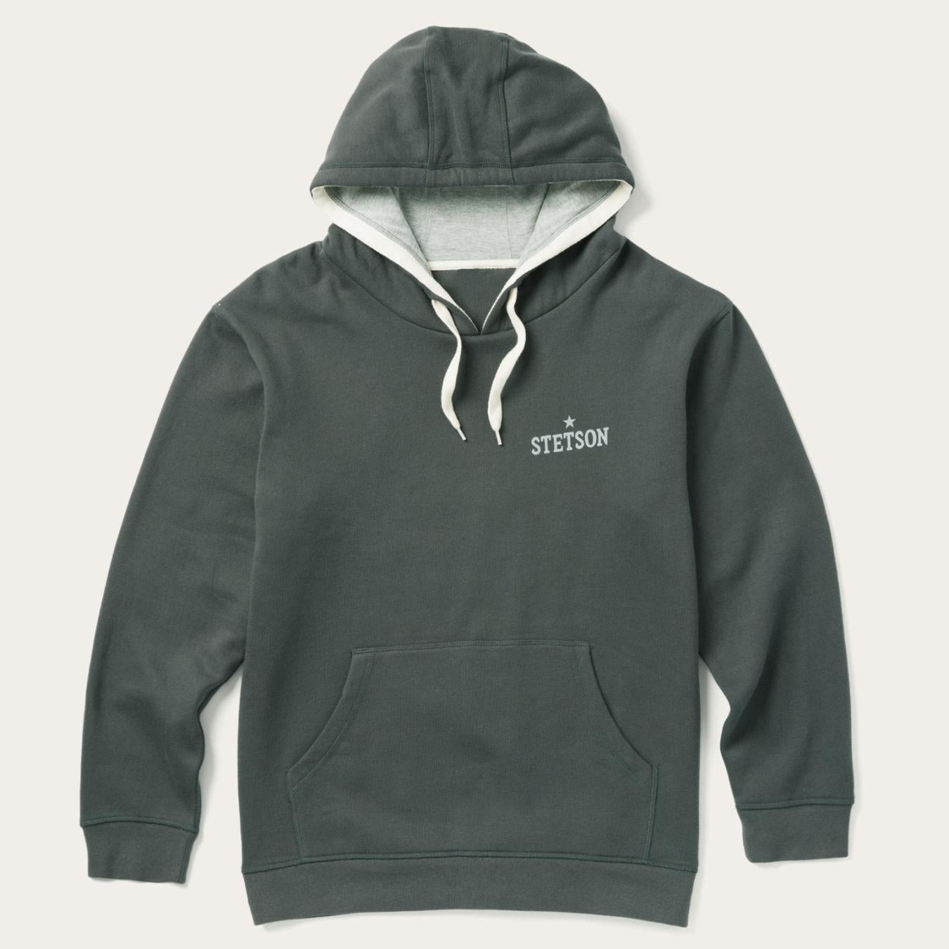 Men Sweaters & Hoodies Stetson Stetson Hoodie Star Left Chest Blue
