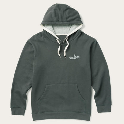 Men Sweaters & Hoodies Stetson Stetson Hoodie Star Left Chest Blue