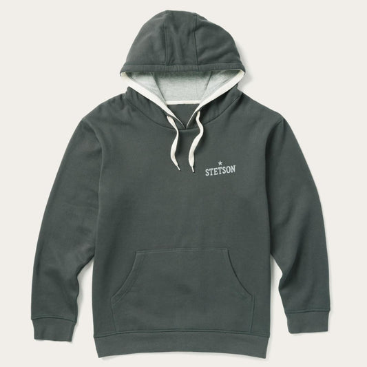 Men Sweaters & Hoodies Stetson Stetson Hoodie Star Left Chest Blue