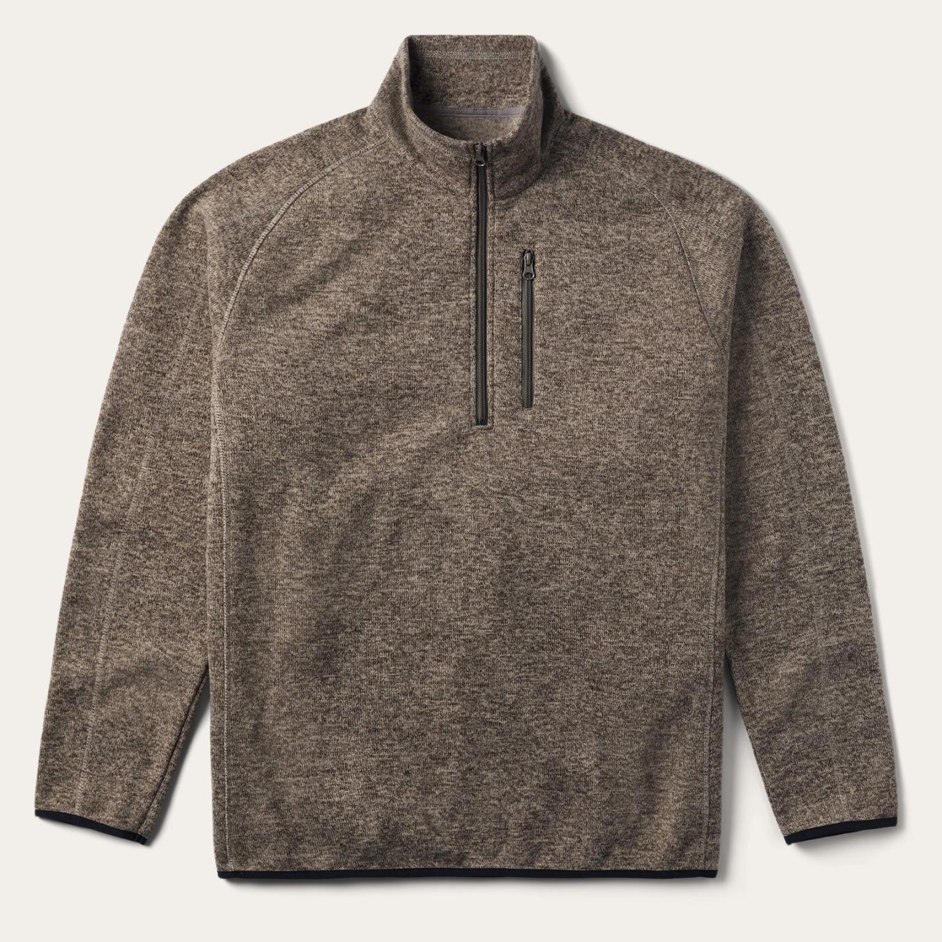 Men Sweaters & Hoodies Stetson Tan Bonded Knit Sweater Tan