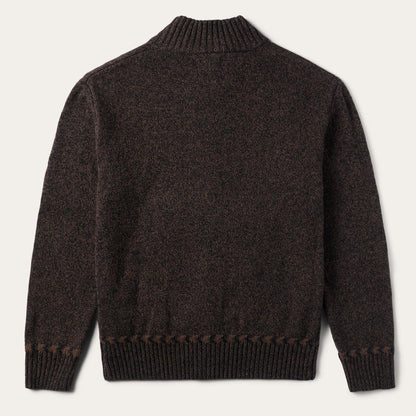 Men Sweaters & Hoodies Stetson Vertical Aztec Cardigan Brown